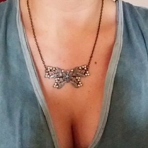 Teal bronze with teal gems and pearls costume jrly